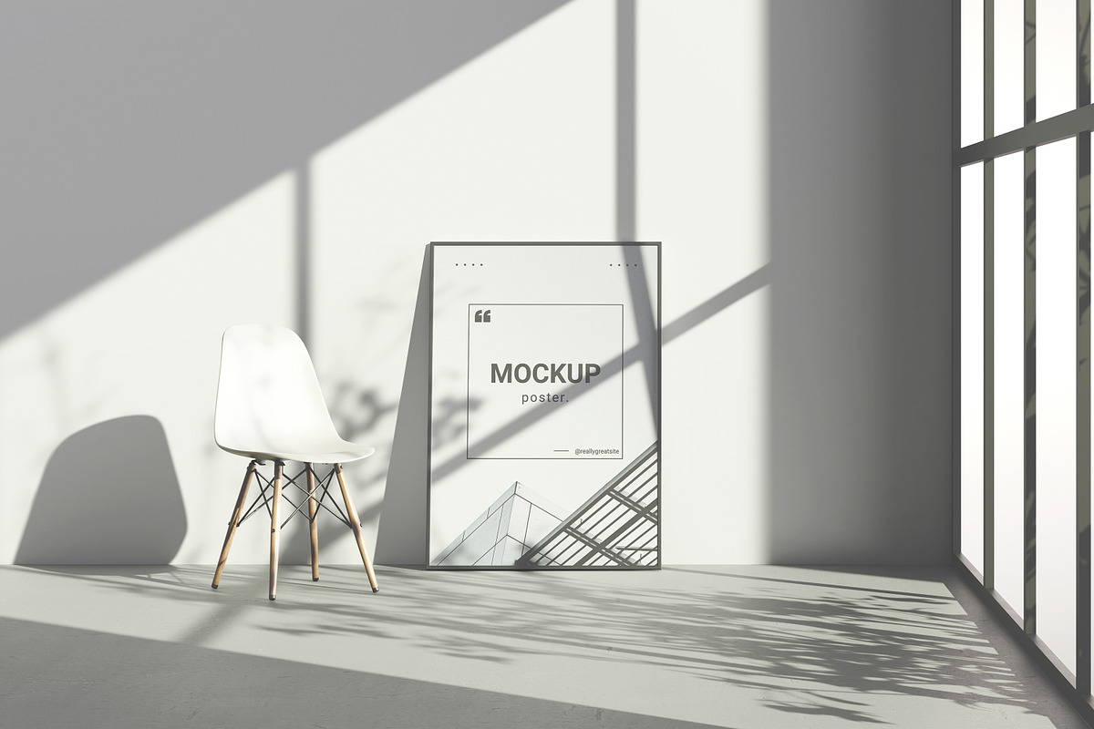 Poster and Photo Frame Mockup, a Print Template by simuradi (Photo 4 of 7)