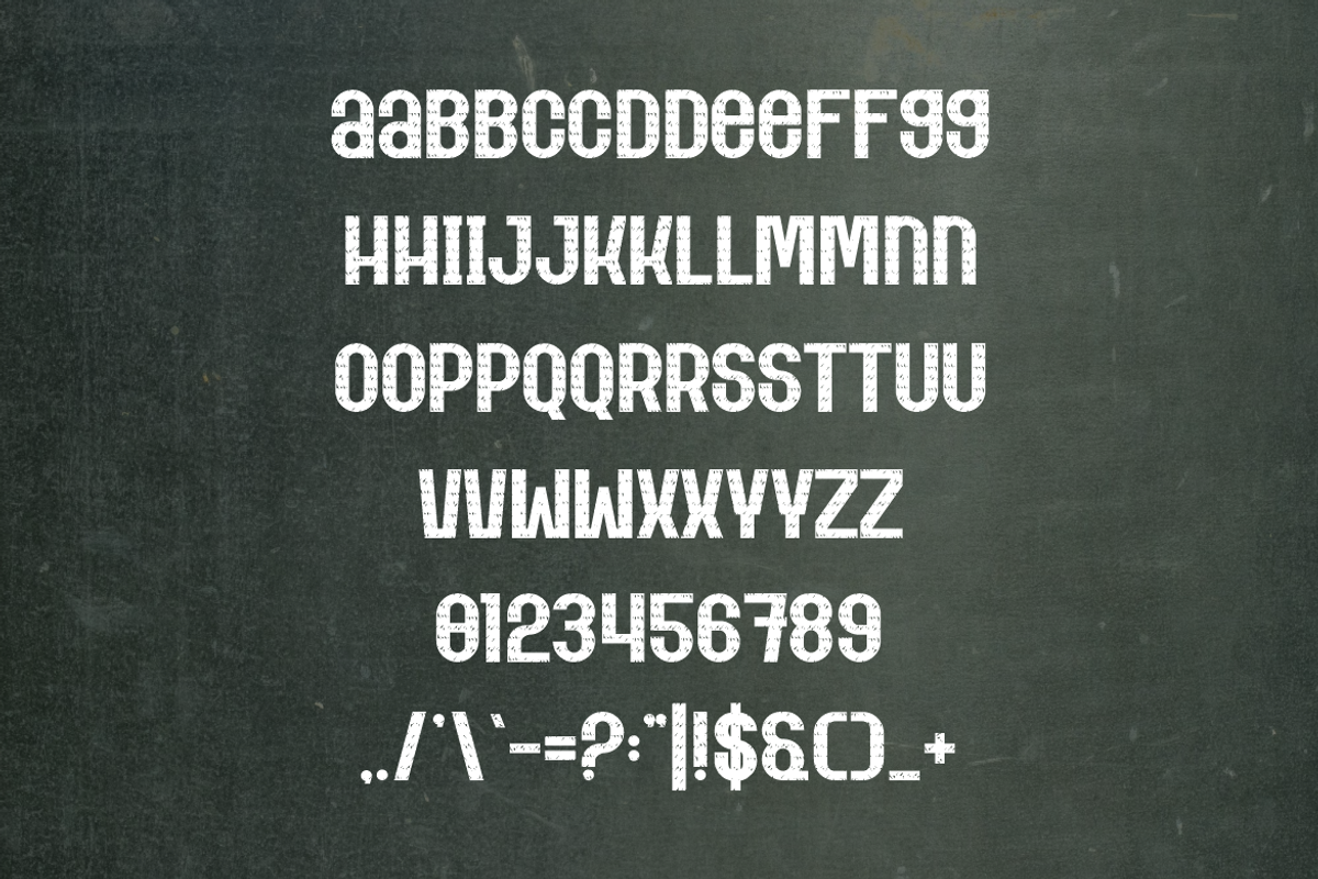 Chalk Broder Font, a Sans Serif Font by Iqsiart Studio (Photo 5 of 6)