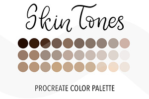 Procreate Skin Tones Color Palette