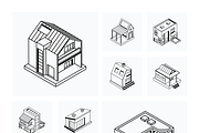 House Isometric Icons, a Duotone Icon by Vectors Market (Thumbnail 10 of 12)