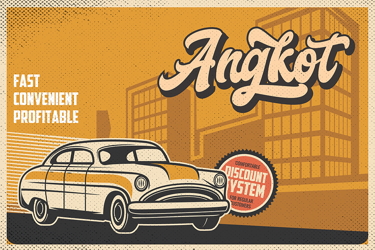 Fredam Theory - Retro Script Font, a Script Font by StringLabs (Photo 8 of 10)