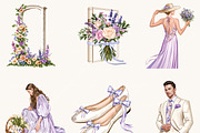 Elegant Wedding Gala Clipart, a Person Illustration by BusyDaydesign (Thumbnail 6 of 9)