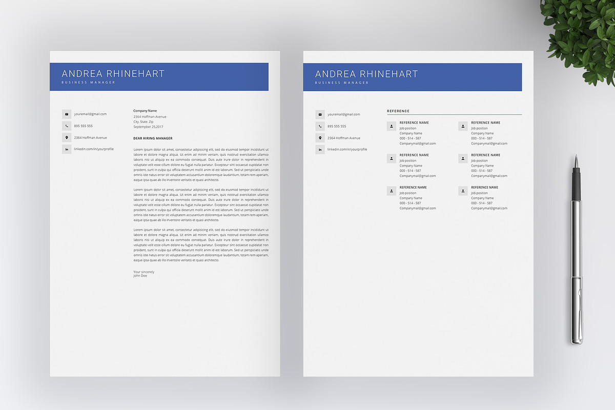 Clean Resume Template / 4 pages, a Resume Template by SalientResume (Photo 5 of 5)