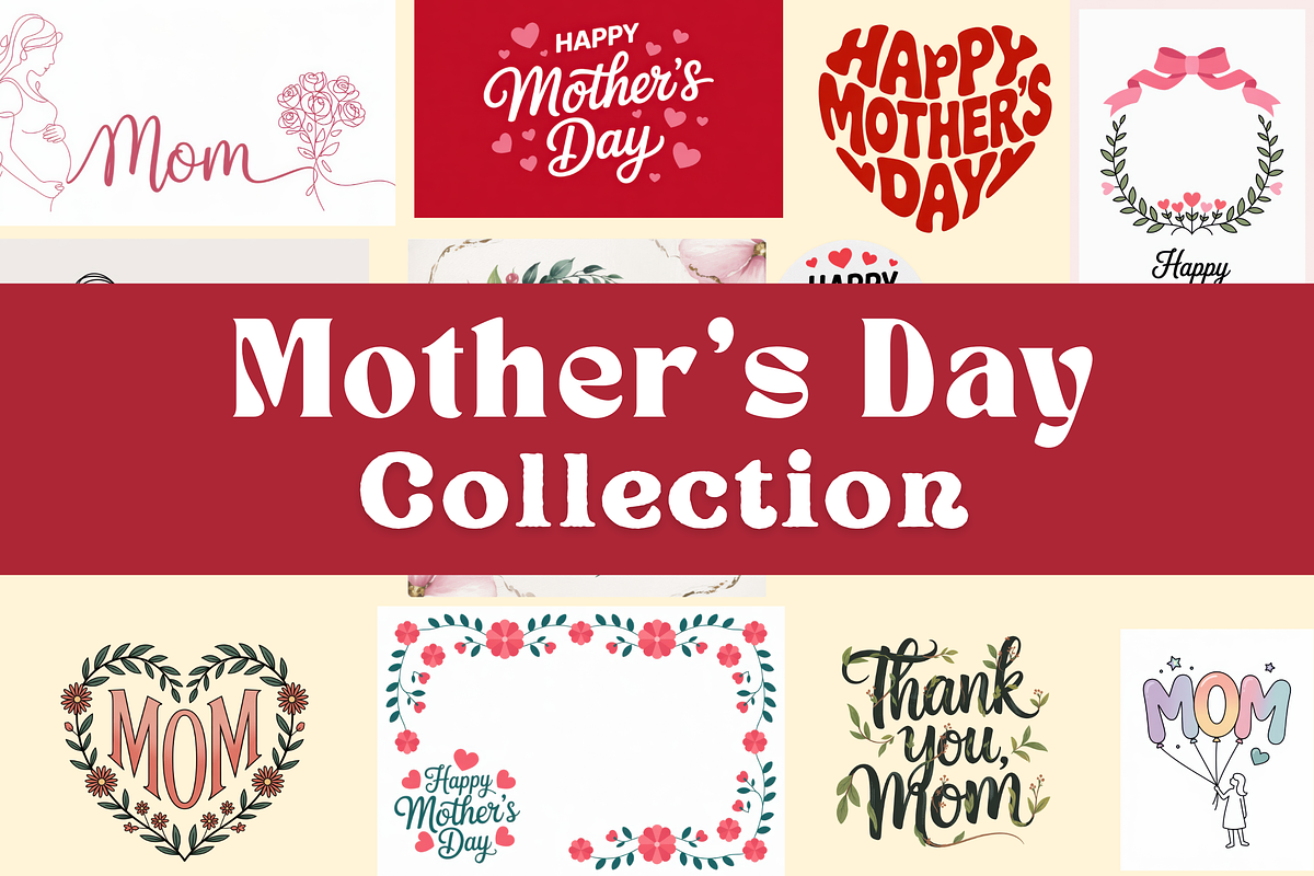 Mother's Day Illustrations & Clipart, a Decorative Illustration by Ace Designs (Photo 1 of 3)