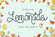 Lemonade (35% off), a Script Font by Graptail (Thumbnail 1 of 5)