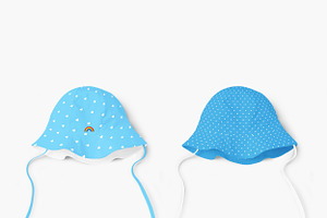 Baby Hat With Peak Mock-ups Set