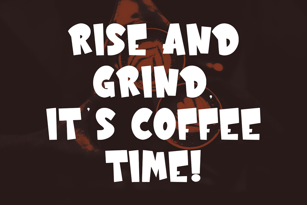 Bariso Cawfu Bold Display Font, a Sans Serif Font by Maulana Creative (Photo 7 of 7)