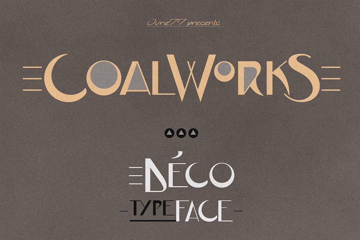JVNE-CoalWorks - Art Deco Typeface