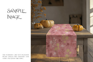 Autumn Style Table Runner Mockups