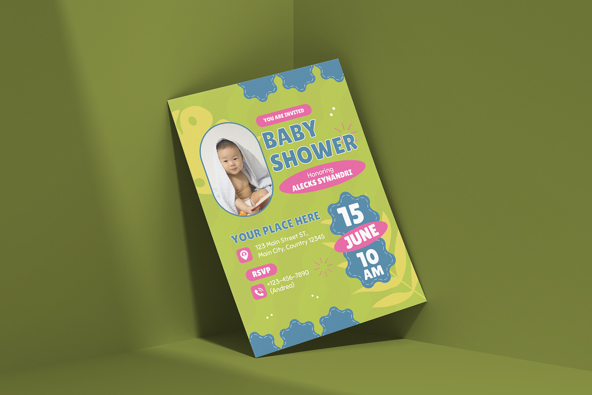 Seaweed - Baby Shower Invitation, an Invitation Template by VUNIRA (Photo 2 of 2)
