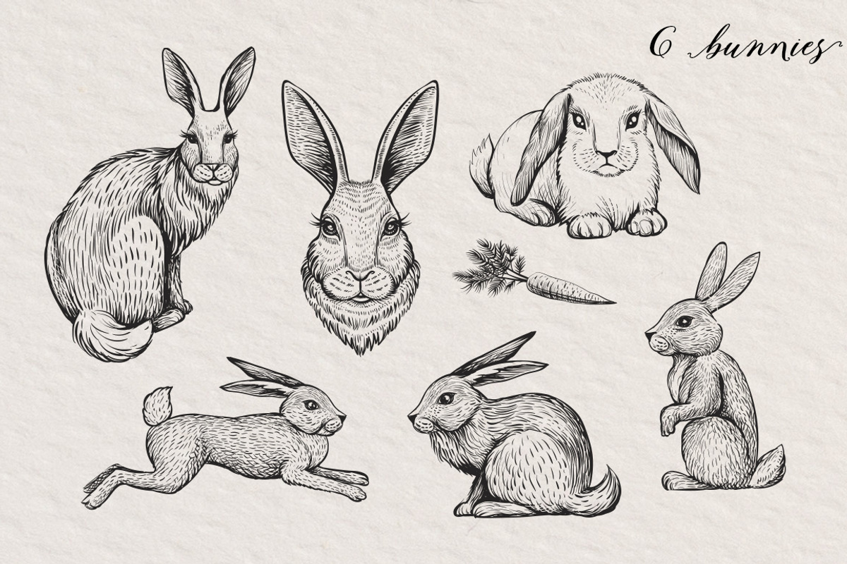 Easter Vintage Bannies, a Decorative Illustration by Aquatinta (Photo 3 of 9)