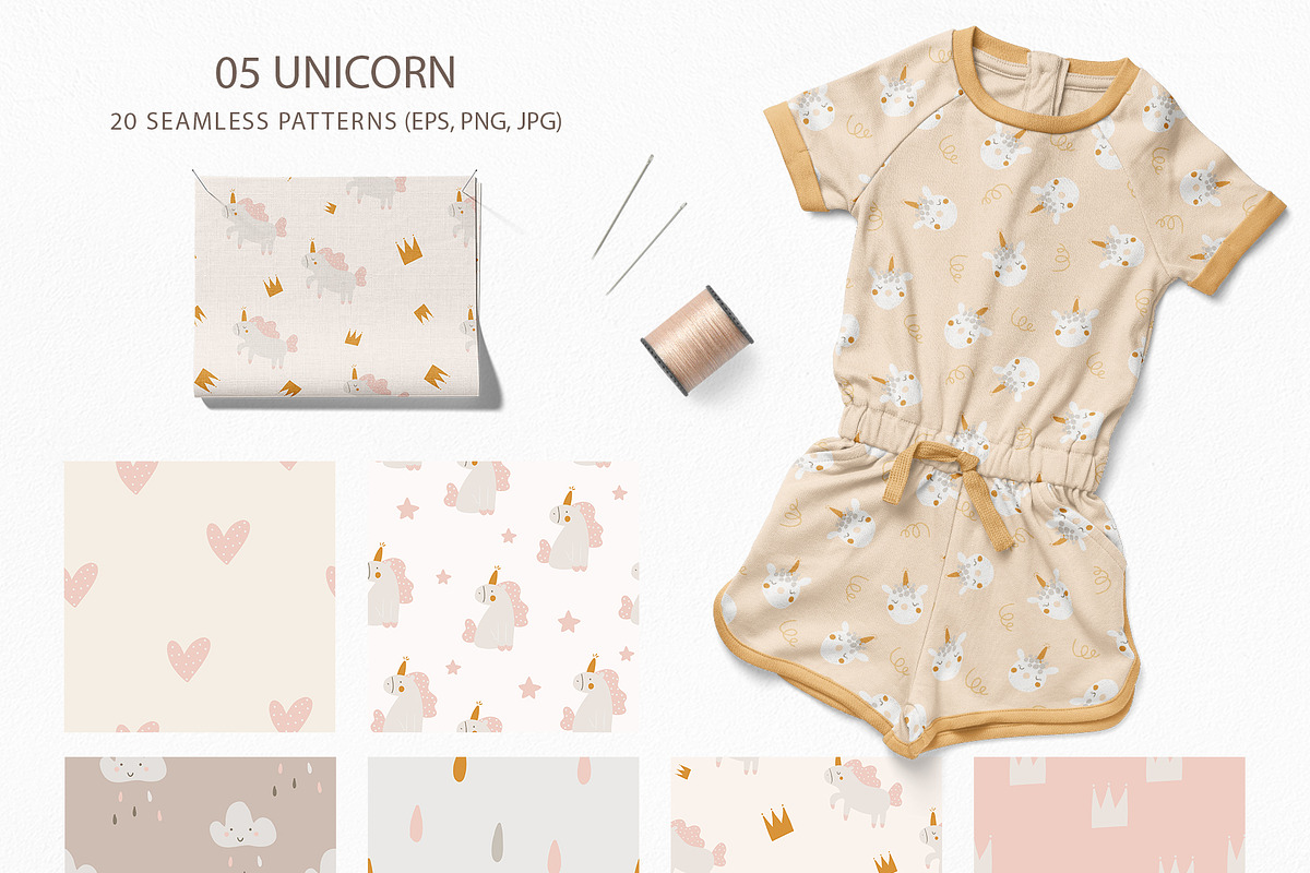 Baby seamless patterns bundle, a Pattern Graphic by polikarpovaart (Photo 10 of 11)