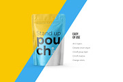 Stand Up Pouch Mockup Front view, a Cups & Container Mockup by easymock (Thumbnail 4 of 12)