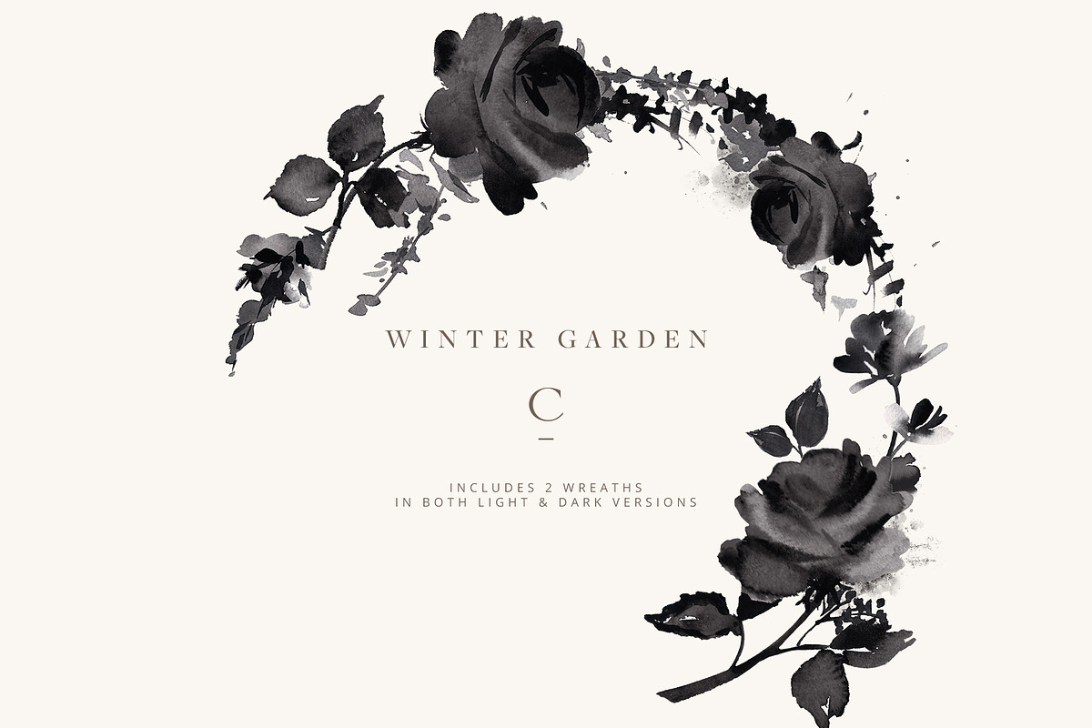Winter Garden Clip Art, an Illustration by Create The Cut (Photo 3 of 14)