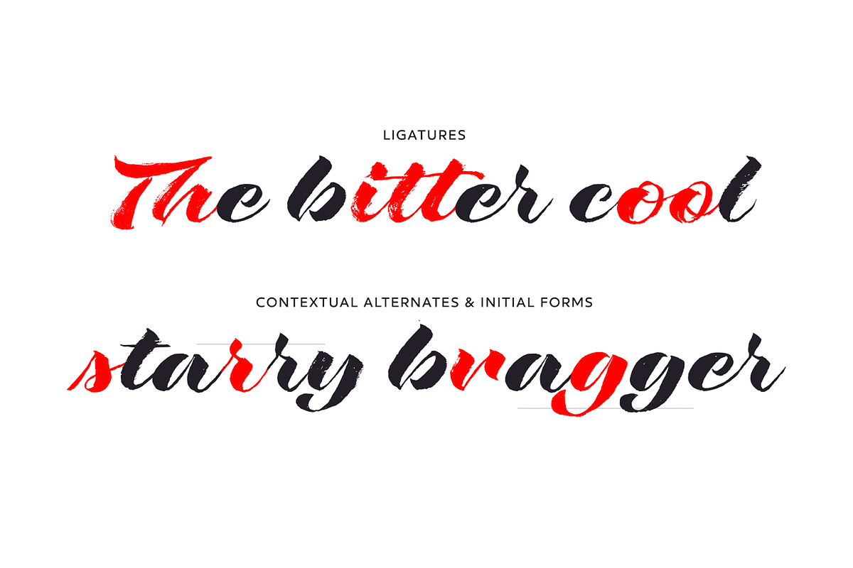 Rough Love Script Typeface preview 3