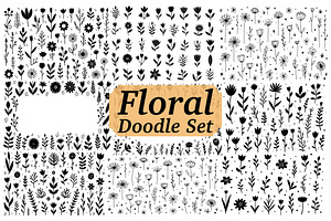 Cute Hand Drawn Flower Design, an Illustration by yasushie
