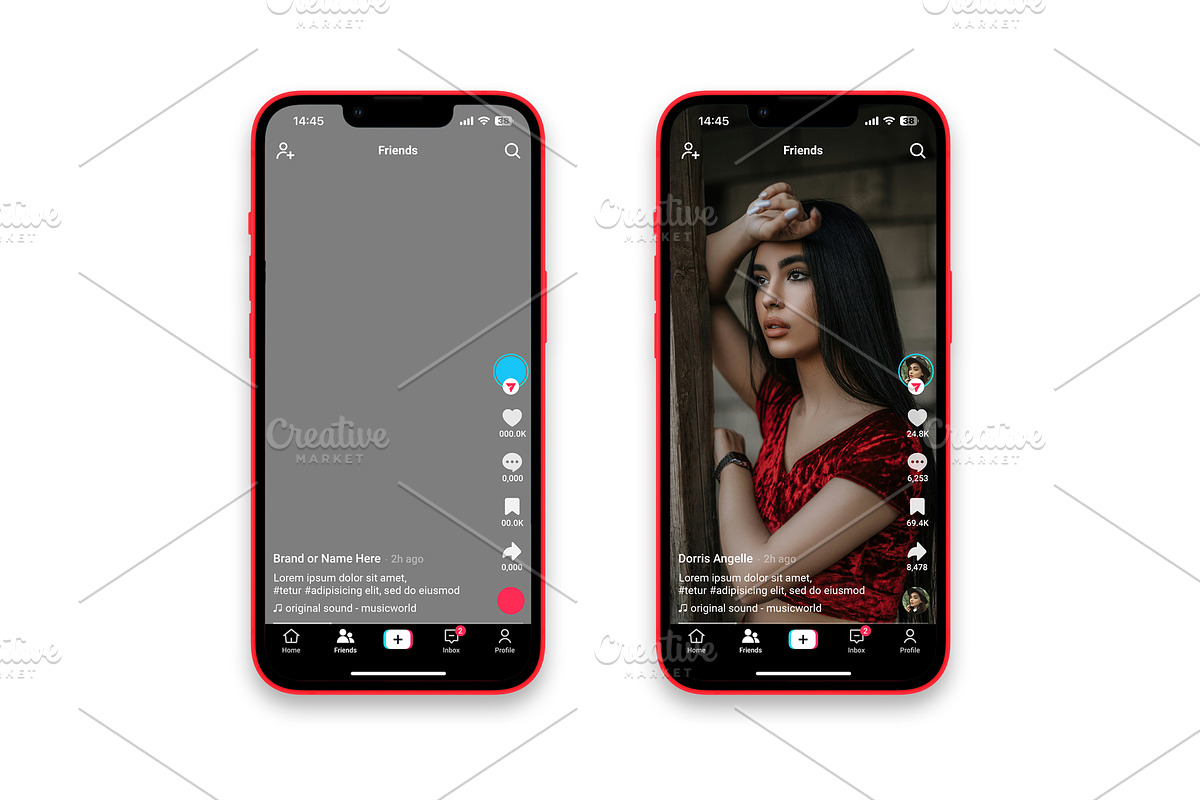 TikTok Mockup Template 2024, a Social Media Template by Dilshod Sobirov (Photo 7 of 8)