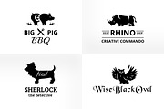 Vintage & Creative Animal Logo Badge, a Branding & Logo Template by Manudesign (Thumbnail 3 of 9)