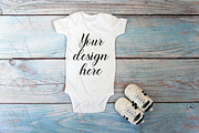 29 Baby Bodysuit mockup bundle., a Print Template by MockupMarket (Thumbnail 17 of 30)