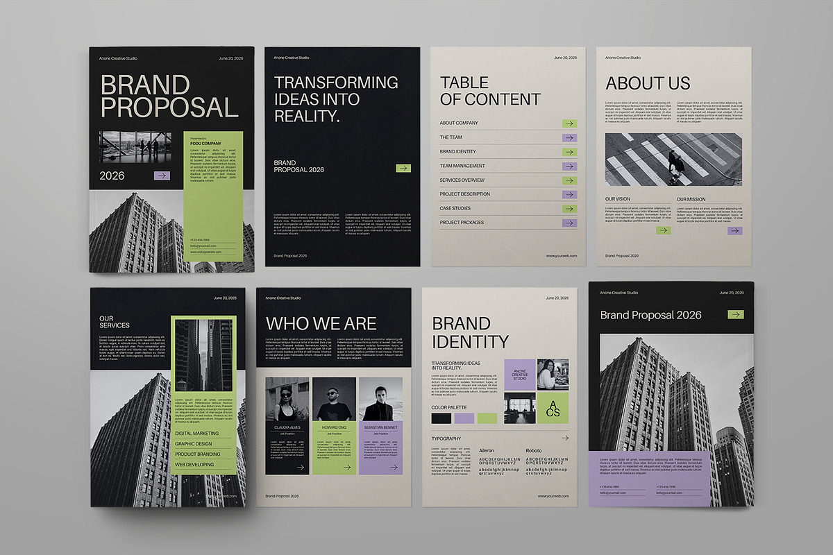 Brand Proposal Magazine, a Magazine Template by Portocraft