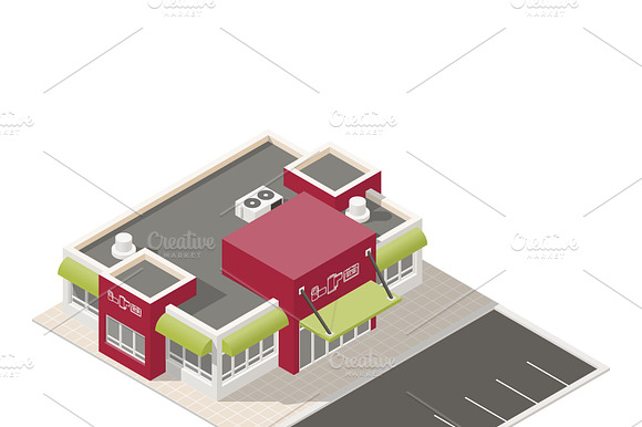 Electronics Store Isometric Icons Se