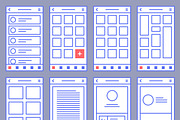 Mobile Wireframe Prototyping UI, a Wireframe Template by Designerbundle (Thumbnail 3 of 3)