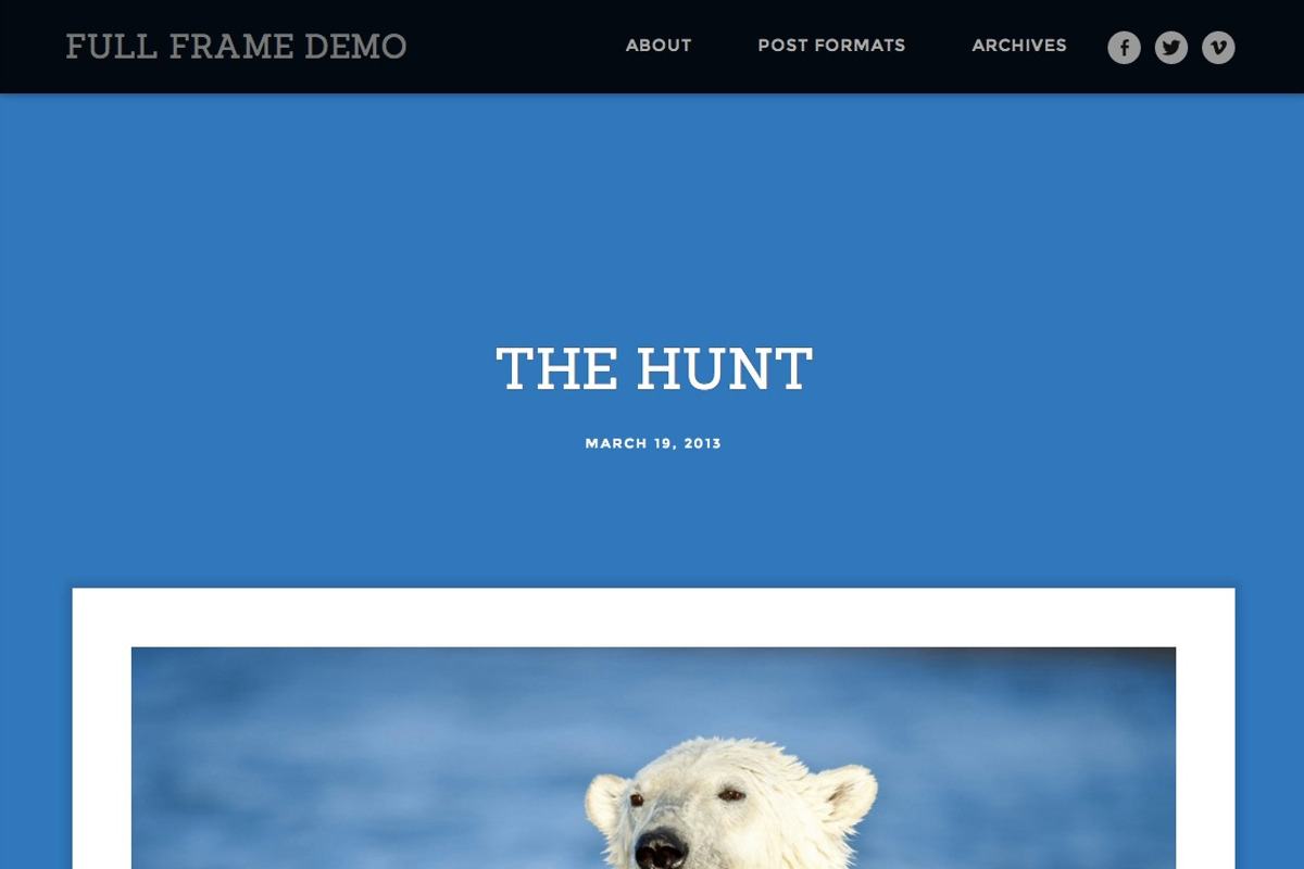 Full Frame, a WordPress Template by Graph Paper Press (Photo 5 of 5)