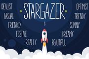 Stargazer ©, a Script Font by Herofonts (Thumbnail 1 of 3)