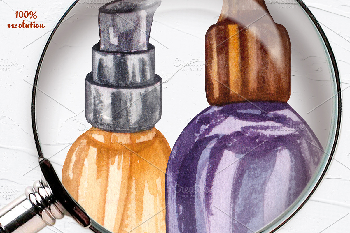 Aromatherapy Watercolor Collection, an Object Illustration by BarvArt (Photo 15 of 17)