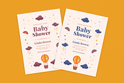 Baby Shower Invitation, an Invitation Template by graphicook (Thumbnail 2 of 2)