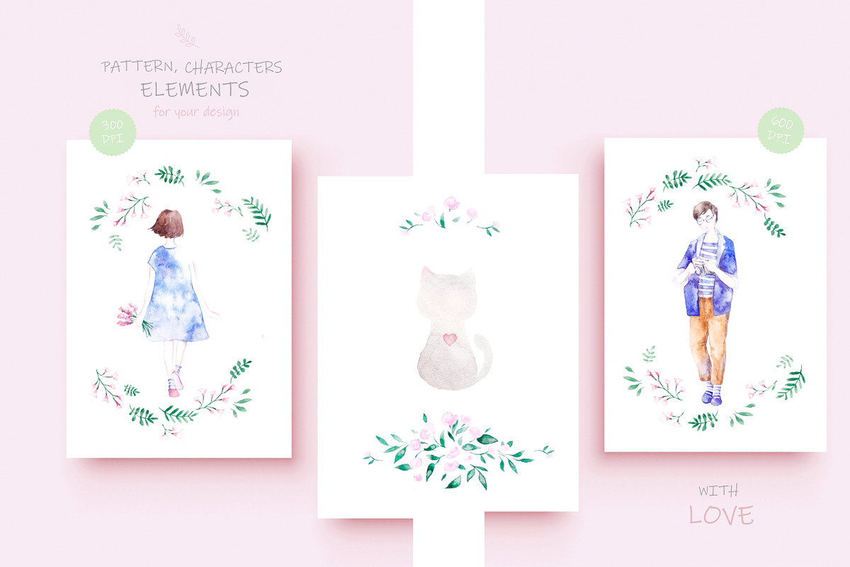 Love Collection, a Decorative Illustration by Knysh Ksenya (Photo 13 of 20)