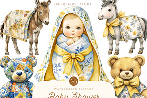 Talavera Baby Shower Clip Art