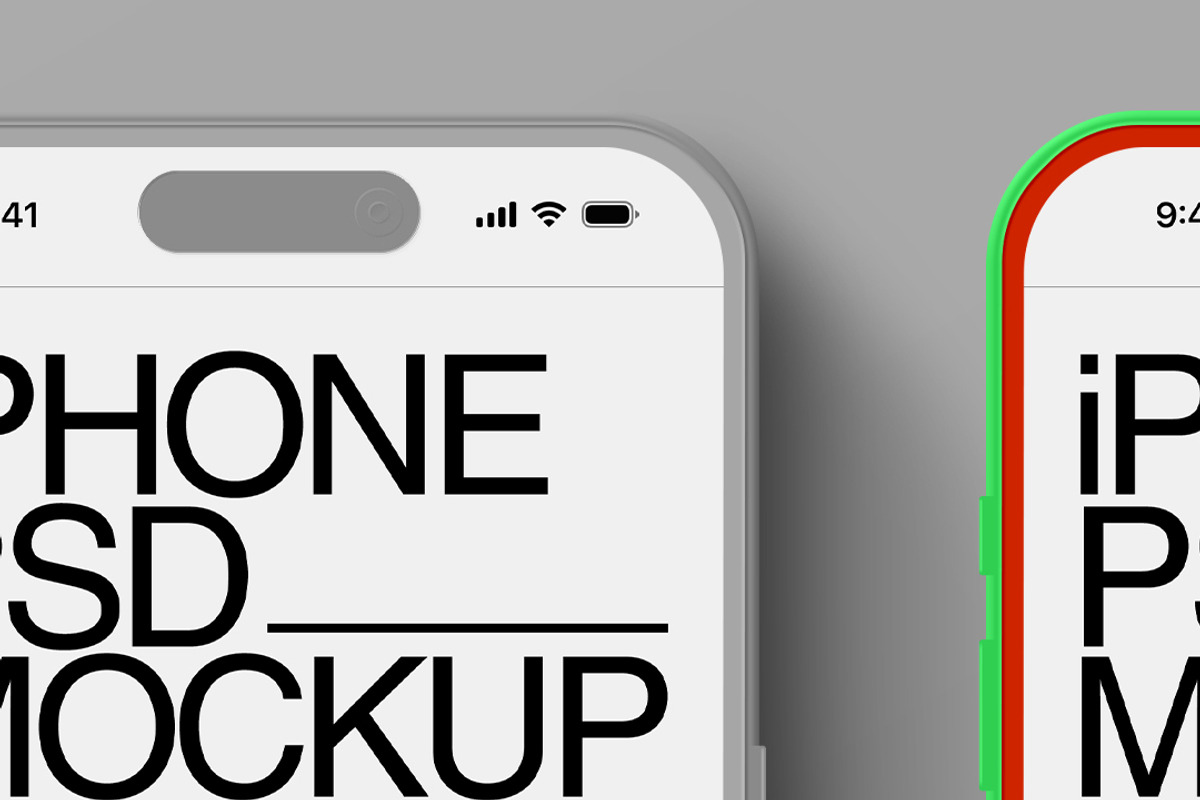 iPhone Mockup - Clay Set (3 Objects), an iPhone Mockup by Avelina Studio (Photo 3 of 3)