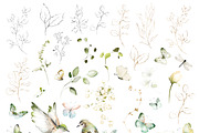 White Roses Wedding watercolor, a Decorative Illustration by Lisima (Thumbnail 10 of 12)