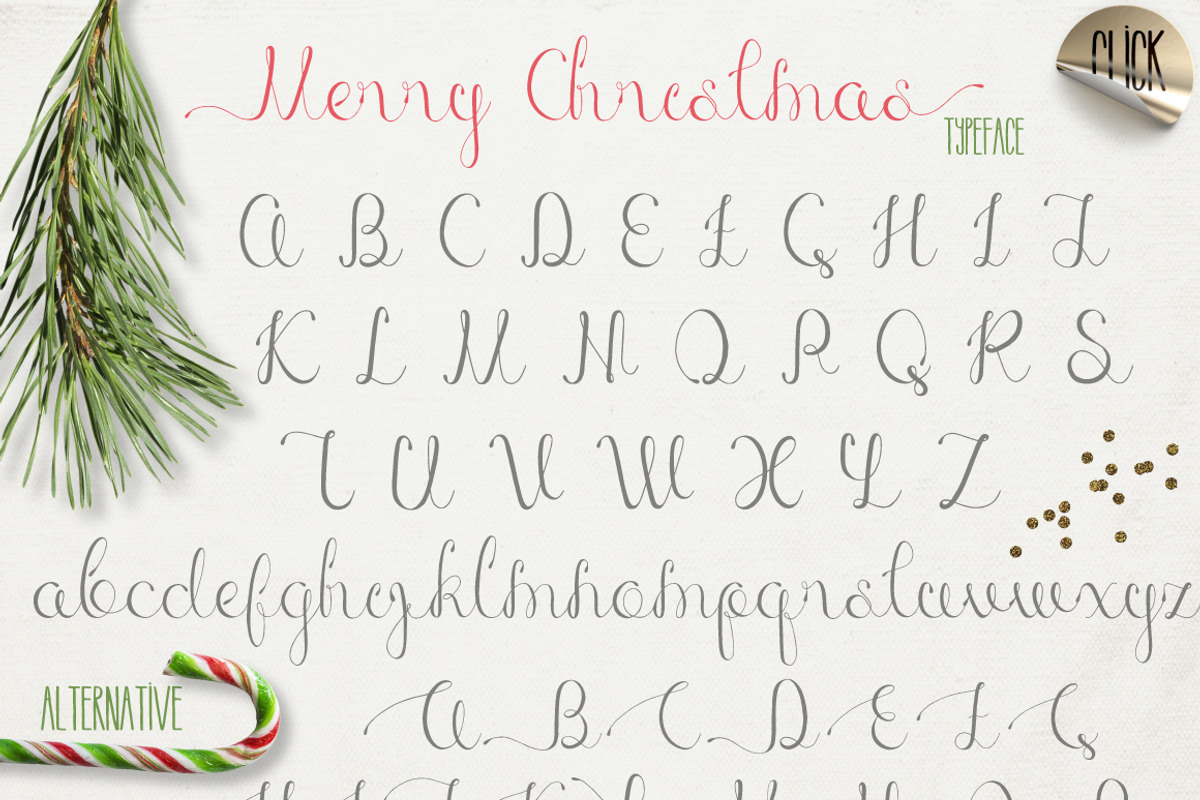 Merry Christmas [2 fonts]+Free Goods, a Script Font by Julia Dreams (Photo 2 of 7)