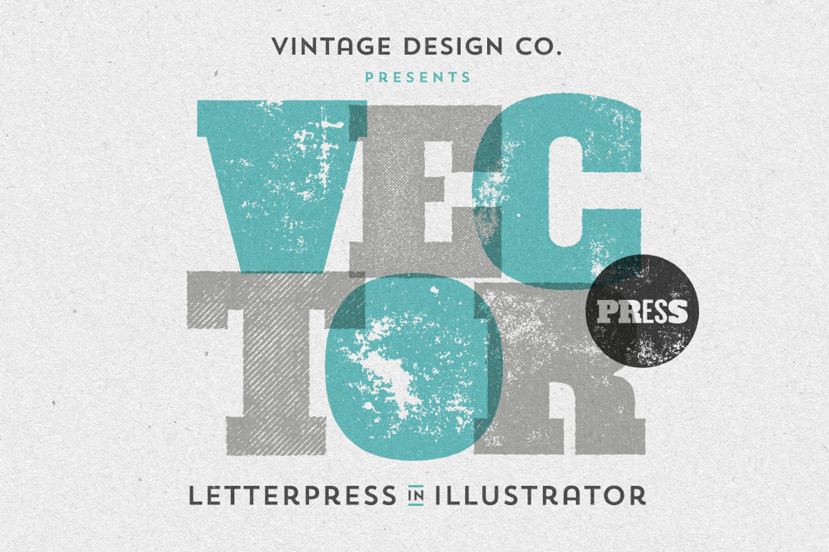 VectorPress: Illustrator Letterpress, an Action Add-On by Ian Barnard (Photo 1 of 5)