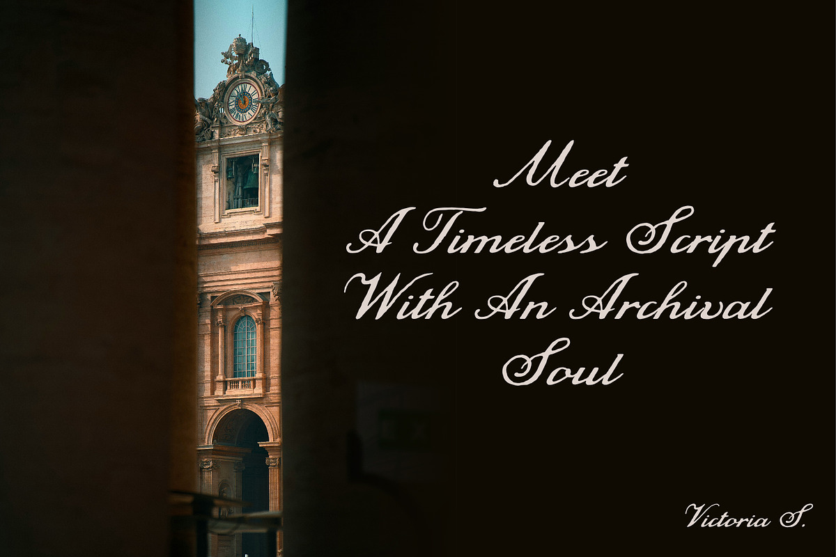 Dusty Strokes Archive Vintage Script, a Script Font by Struvictory.art (Photo 2 of 9)