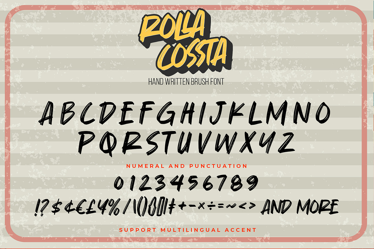 Rolla Cossta -Handwritten Brush Font, a Font by Gassstype (Photo 6 of 8)