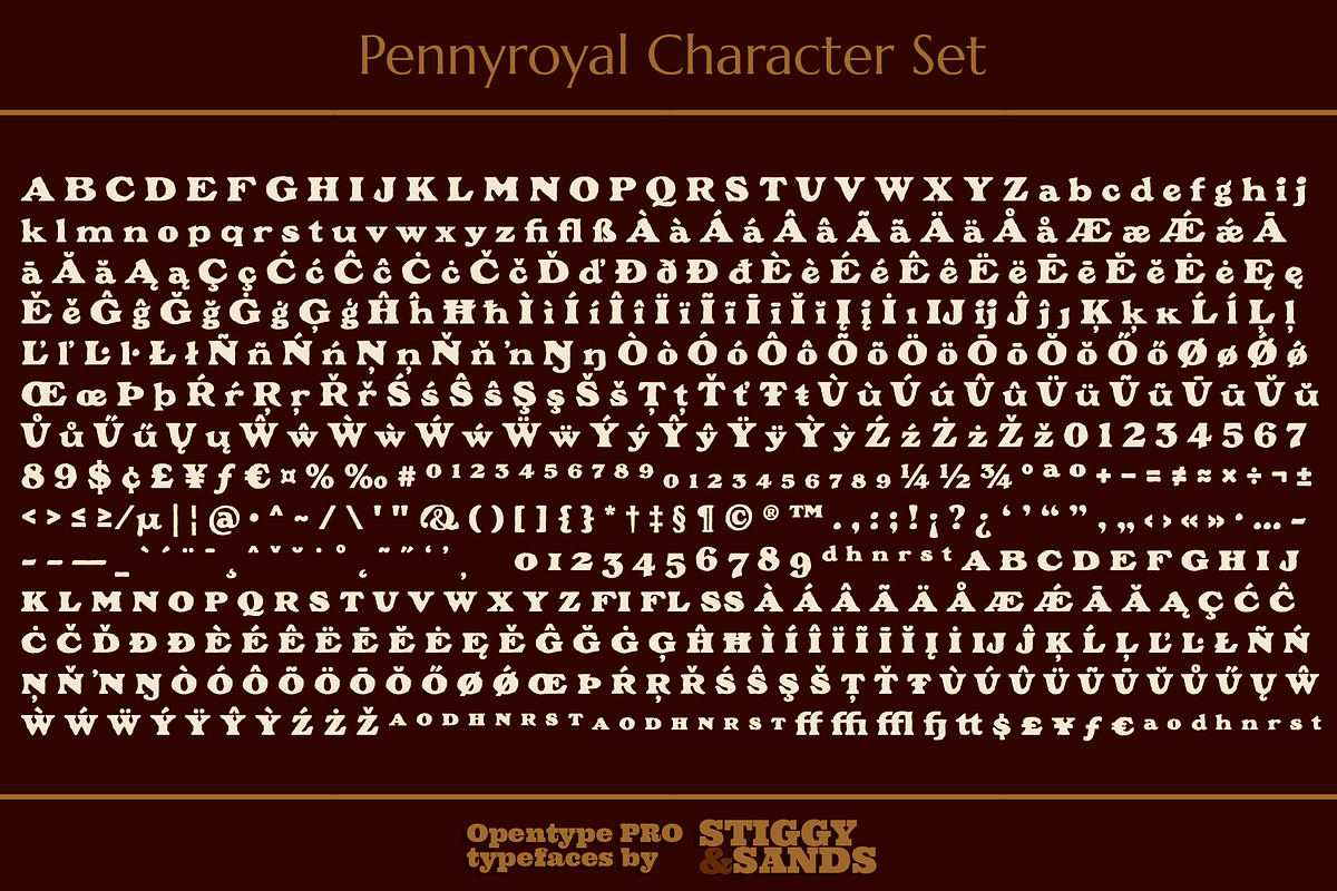 Pennyroyal, a Font by Stiggy & Sands (Photo 9 of 9)