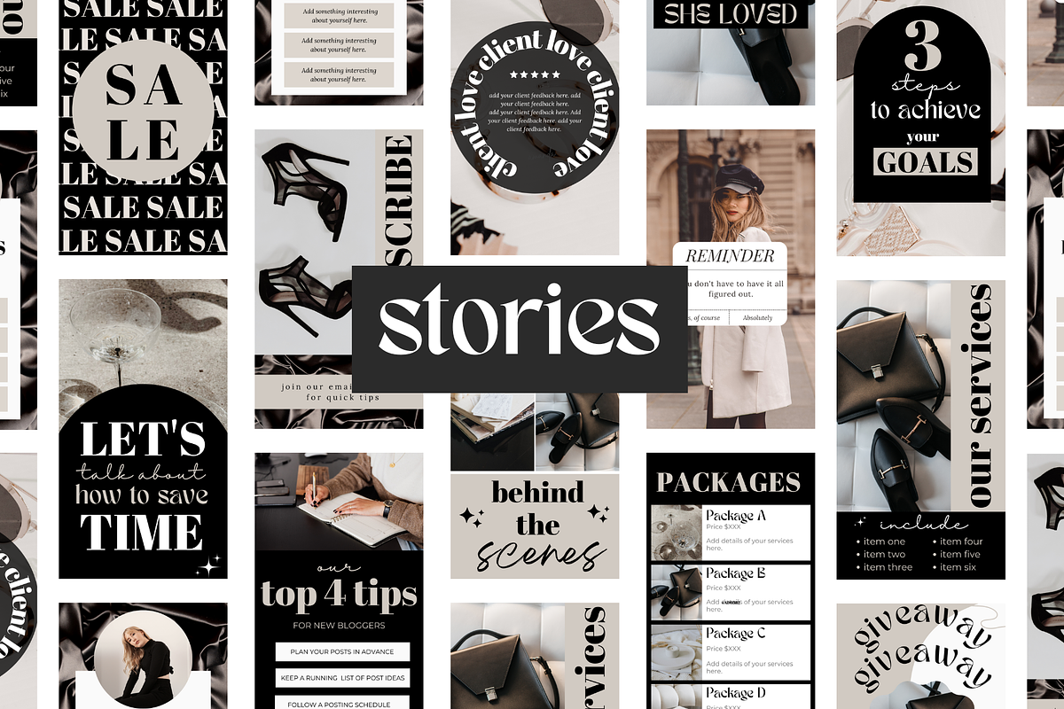 400 Canva Instagram Templates, a Social Media Template by Oh So Social Boutique (Photo 6 of 9)