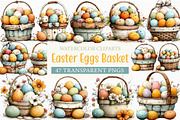 Easter Eggs Basket Clipart Png, an Illustration by Craft Nest (Thumbnail 1 of 11)