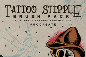 Tattoo Stipple Brush Pack Procreate