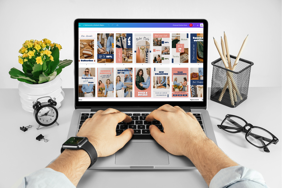 Instagram & Pinterest Canva Template, a Social Media Template by PaolaroiDesign (Photo 7 of 8)