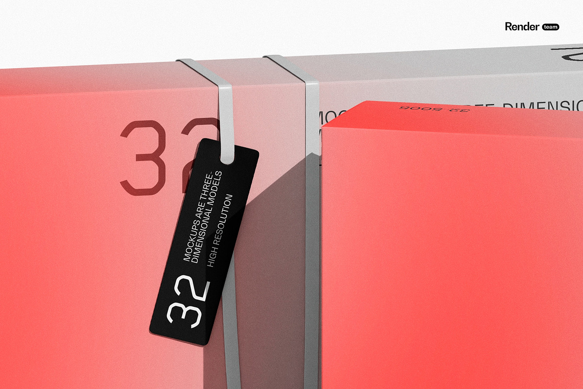 Paper Box Mockup Set, a Packaging Mockup by Renderteam (Photo 14 of 14)