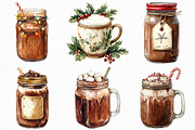 Christmas Hot Cocoa Mason Jar PNG, an Illustration by Craft Nest (Thumbnail 2 of 6)