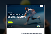 Padelo - Sports Framer Template, a Landing Page Template by Hammad Arif (Thumbnail 1 of 3)