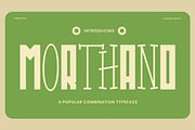 Morthano - Playfull Combination, a Sans Serif Font by Flawless And Co (Thumbnail 1 of 10)