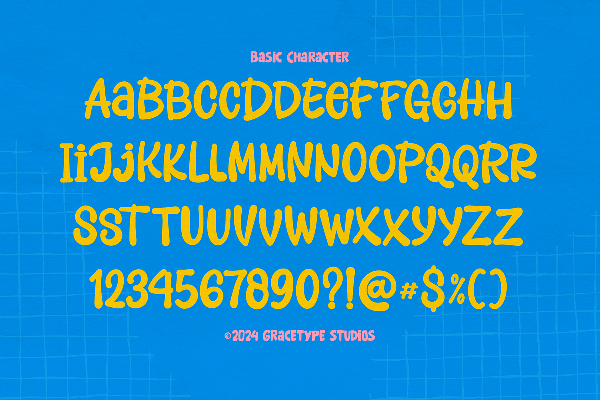 Jolly Blump | Hand Drawn Font, a Handwritten Font by gracetype_studio (Photo 10 of 12)