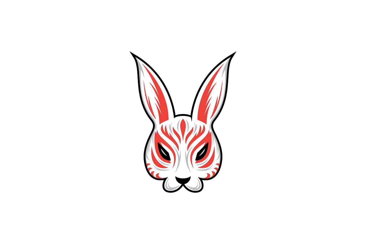 Kitsune Mask Logo, a Branding & Logo Template by Weasley99Store