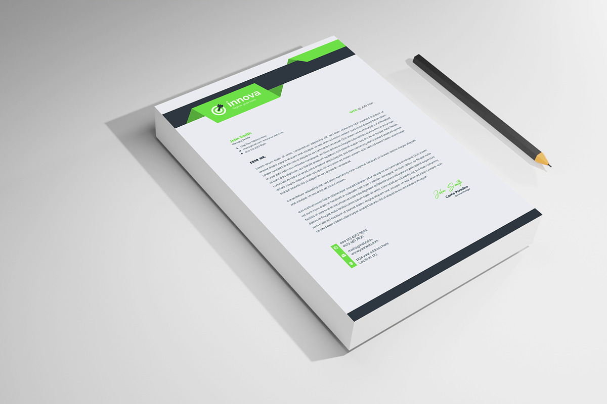 Letterhead design template, a Stationery Template by mdmijanur0187 (Photo 7 of 8)